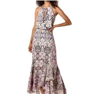 Parker Racer Back Maxi Dress in Henna, Size M NEW Beautiful print light pastel